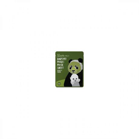 Маска-салфетка для лица Holika Holika Baby Pet Magic Mask Sheet Vitality Panda, 22 мл, от т.кругов