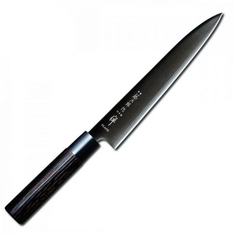 Нож для тонкой нарезки слайсер TOJIRO ZEN Black FD-1569 Япония