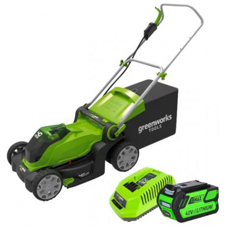 Газонокосилка аккумуляторная Greenworks G40LM41K4 2504707VB