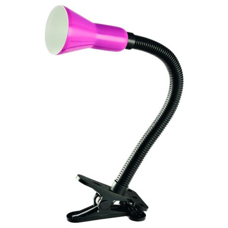 лампа настольная на прищепке Cord 1х40Вт E14 металл розовый,пластик