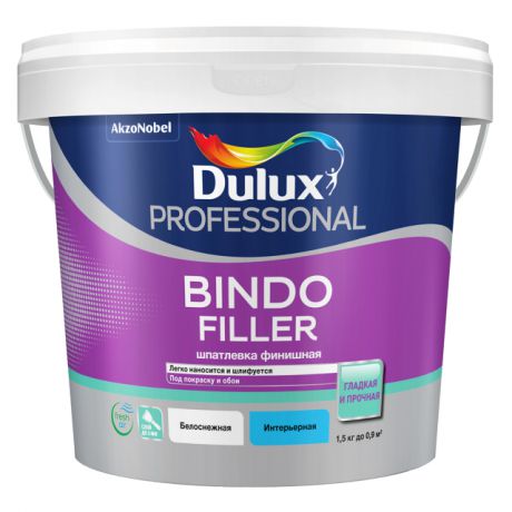 шпатлевка готовая DULUX Bindo Filler финишная 1,5кг