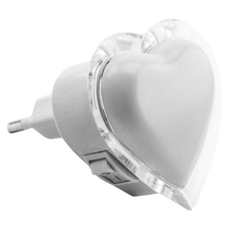 светильник ночник светодиодный Сердце 0,3Вт LED белый
