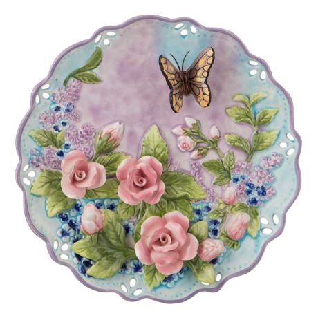 тарелка декоративная LEFARD Бабочка 20см керамика