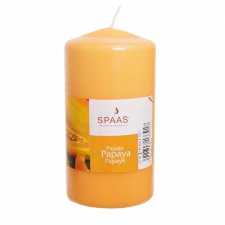 Свеча-столб ароматическая SPAAS, Папайя, 15*8 см