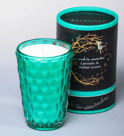 Свеча ароматическая Serenity, Лаванда и сицилийский лимон, подарочная упаковка