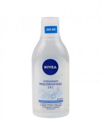 Мицеллярная вода NIVEA, 3 в 1 Освежающая, 400 мл