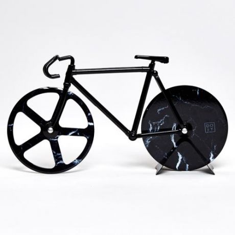 Нож для пиццы DOIY, The Fixie, 22,5*4*13 см, черный мрамор