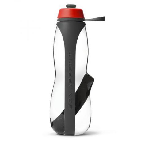 Бутылка для питья black+blum, EAU GOOD Duo, 800 мл, с фильтром, серо-красный