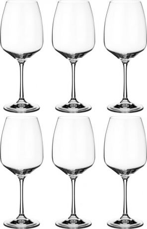 Набор бокалов для вина Bohemia Crystal, Giselle, 560 мл, 6 предметов
