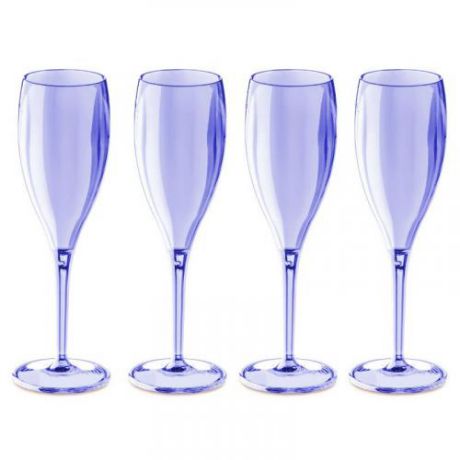 Набор одноразовых фужеров для шампанского koziol, CHEERS, 4 предмета, синий