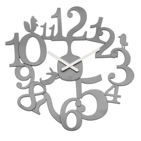 Часы настенные koziol, PIP, 45 см, серый