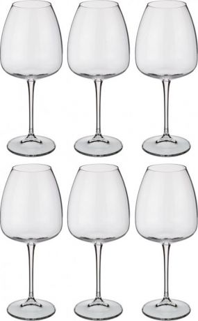 Набор бокалов для вина CRYSTALITE BOHEMIA, ALIZEE, 610 мл, 6 предметов
