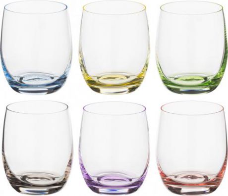 Набор стаканов для виски Bohemia Crystal, Rainbow, 6 предметов