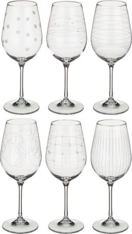 Набор бокалов для вина Bohemia Crystal, Viola, 450 мл, 6 предметов