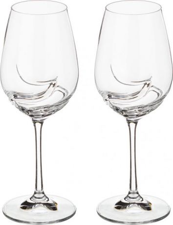 Набор бокалов для вина Bohemia Crystal, Turbulence, 350 мл, 2 предмета