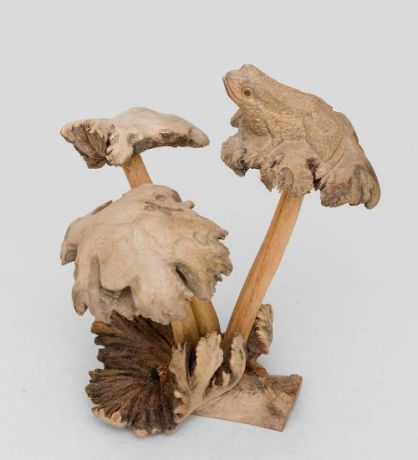 Статуэтка Decor and Gift, Лягушка на грибе, 20 см