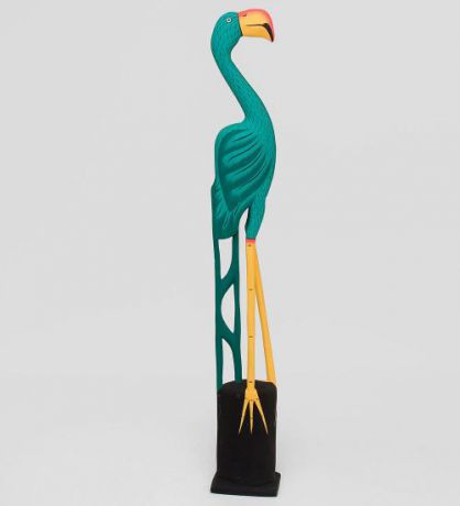 Статуэтка Decor and Gift, Зеленый Фламинго, 60 см