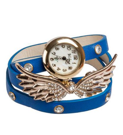 Y-CH034 Браслет-часы "Крылья Ангела" синий