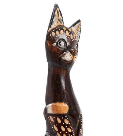 Статуэтка Decor and Gift, Кошка, 40 см, албезия, о.Бали