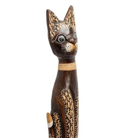 Статуэтка Decor and Gift, Кошка, 40 см, албезия, о.Бали