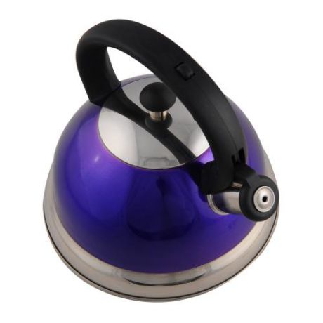 Чайник APPETITE, 2,5 л, фиолетовый, со свистком