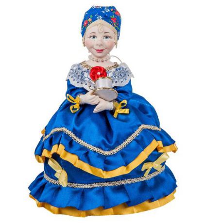 Кукла-грелка на чайник Art East, Ефросиния, 30 см, синий