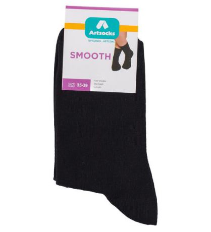 Носки женские ARTSOCKS, Smooth ASW-0007, 1 пара, черный