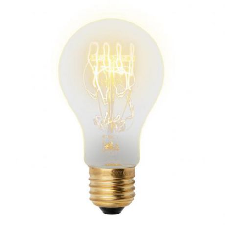 Лампа накаливания Uniel, E27, 60W, груша, золото