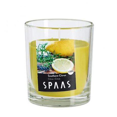 Свеча ароматизированная SPAAS, Южный цитрус, 7,7*7 см
