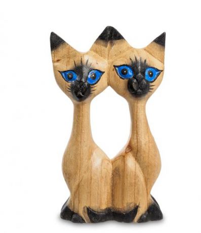 Статуэтка Decor and Gift, Кошки-близнецы, 20 см, суар