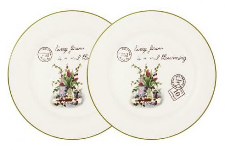 Набор обеденных тарелок Anna Lafarg LF Ceramics, Букет, 2 предмета
