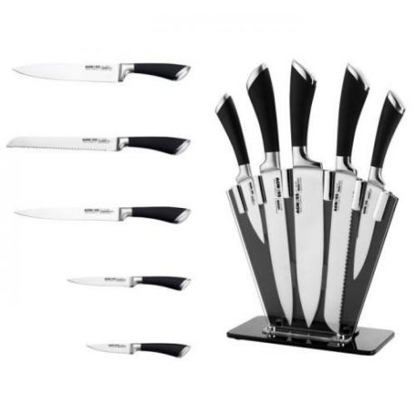Набор кухонных ножей AGNESS, 6 предметов, на подставке