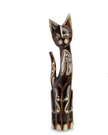 Статуэтка Decor and Gift, Кошка, 100 см, албезия, о.Бали