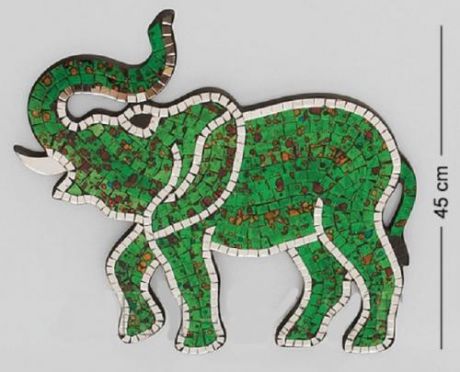 Настенное панно Decor and Gift, Слон, 45 см, мозаика, о.Бали
