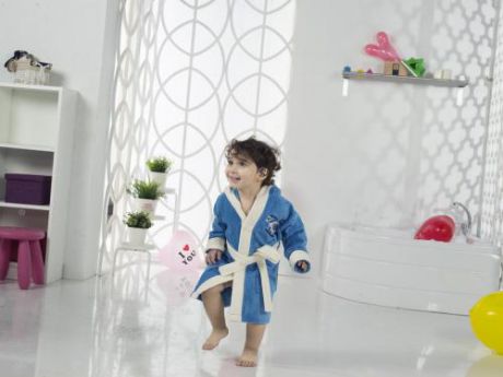 Детский халат KARNA, SNOP, 4-5 лет, синий