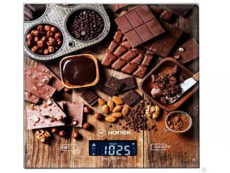 Весы кухонные HOttEK, Шоколад, 18*20 см