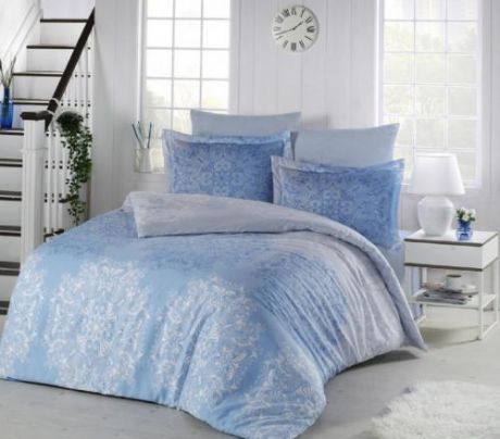 Комплект постельного белья двуспальный-евро ALTINBASAK, HALLEY, голубой