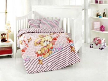 Комплект постельного белья для новорожденных ALTINBASAK, PAMUK, розовый