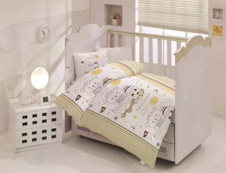 Комплект постельного белья для новорожденных ALTINBASAK, TEDDY, коричневый