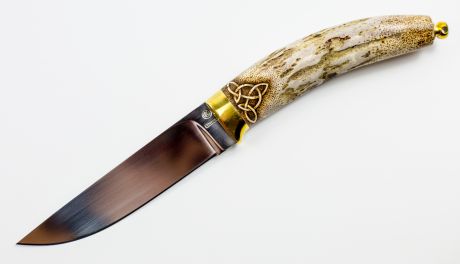 Нож Грибник, сталь 110Х18, рукоять рог