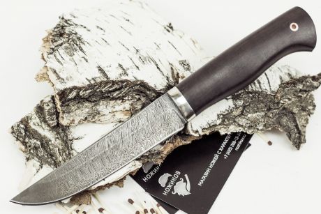 Нож Мангуст, дамасская сталь