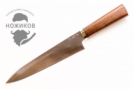 Нож кухонный Cу-Шеф МТ-40, венге, сталь 95х18