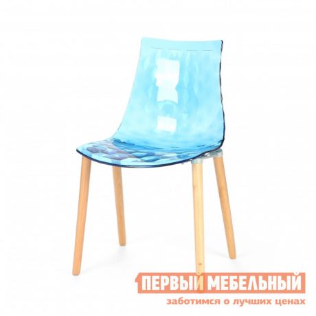 Прозрачный стул Cosmo Relax Gauzy с деревянными ножками