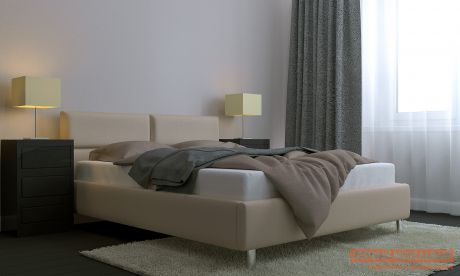 Двуспальная кровать Первый Мебельный Кровать с подъемным механизмом Эльза
