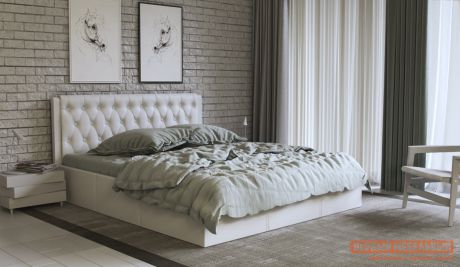 Полутороспальная кровать Первый Мебельный Кровать с подъемным механизмом Моника