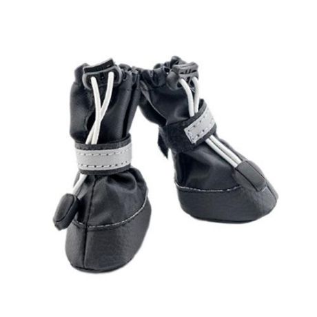 Обувь ЧИП пара для собак N 1 XXS черная (экокожа+полиэстер), 4.5*3*h7.5см