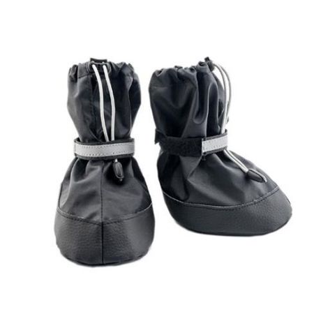 Обувь ЧИП пара для собак N 4 M черная (экокожа+полиэстер), 8.5*6*h12см