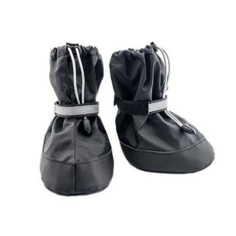 Обувь ЧИП пара для собак N 6 XL черная (экокожа+полиэстер), 12.5*9*h15.5см