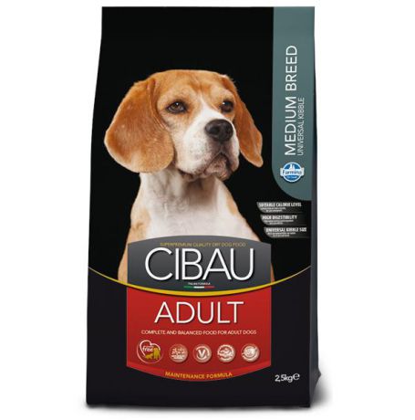 Сухой корм Farmina Cibau для взрослых собак средних пород (030900), 2.5кг