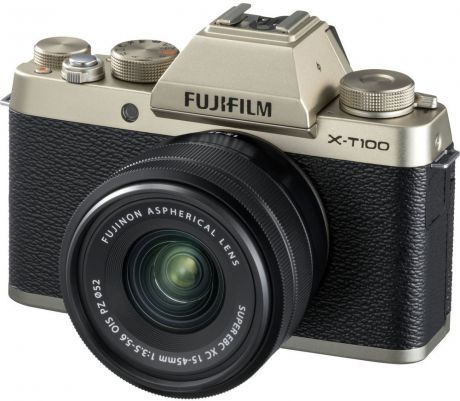 Fujifilm X-T100 Kit 15-45mm (золотистый)